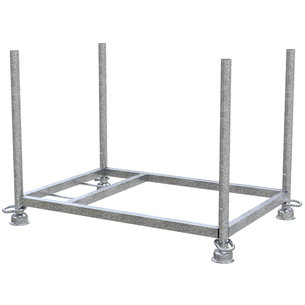 Stackable pallet | 1,20m x 0,80m x 0,70m | galvanized
